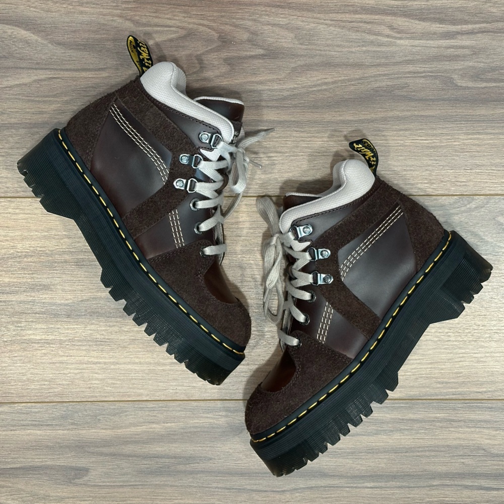 Dr. Martens Zuma Hiker Leather & Suede Hiker Style Boots in Brown Size 8 - Picture 9 of 13